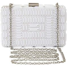 BCBGMAXAZRIA-Lexi Large Beaded Box Clutch - Runway Catalog White Shoulder Bags, Birkin Handbags, Beaded Boxes, Plastic Items, Box Clutch, Beaded Clutch, Signature Hardware, Evening Clutch, Black Crystals