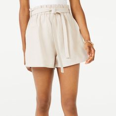 New With Tags Size Large 51% Linen 14" Rise 3" Inseam True To Size No Flaws Solid Linen Shorts With Built-in Shorts, Retro Jeans, Tie Waist Shorts, Pull On Jeans, Boys Denim, White Denim Shorts, Cut Off Jeans, Denim Cutoffs, Faded Denim