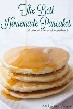 the best homemade pancakes made with a secret ingredient