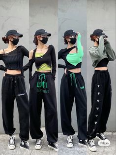 Ecstatic Dance Outfit, Hip Pop Outfit Ideas, Korean Dance Practice Outfit, Dance Outfits Practice Casual, Modern Dance Outfit, Street Dance Outfit