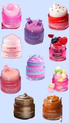 Laneige Lip Balm, Lip Balm Collection, Aesthetic Girly, Preppy Stuff