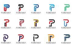 the letter p is made up of different colors and letters, which can be used to describe