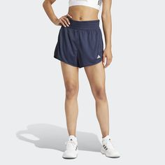 Whether you're training or running errands, you'll love the look of these women's adidas pacer essentials knit high-rise shorts. Click on this WOMEN'S GUIDE to find the perfect fit and more! TECHNOLOGIES & FEATURES AEROREADY technology absorbs moisture to keep you dry Side slits for mobility Curved hem Made with a series of recycled materials, and at least 70% recycled content, this product represents just one of adidas' solutions to help end plastic waste.FIT & SIZING Regular fit 5-in. inseam H Adidas Activewear With Built-in Shorts For Running, Athleisure Go-dry Shorts, Adidas Athleisure Activewear For Summer, Adidas Summer Sports Activewear, Adidas Training Shorts With Built-in Shorts, Adidas Training Shorts With Go-dry Technology, Adidas Athletic Shorts For Sports Season, Adidas Athletic Shorts For Sports, Adidas Activewear For Running During Sports Season