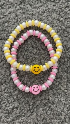 Bracelets Bff, Pulseras Kandi, Clay Bead Bracelets, Braided Bracelet Diy