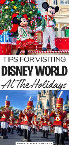 How To Plan a Disney Trip at the Holidays Christmas Day At Disney World, Disney At Christmas Tips, New Years At Disney World, Disney For Christmas Surprise, Disney At Thanksgiving, Disney At Christmas, Disney World At Christmas, Christmas At Disney World, Disney Christmas Party