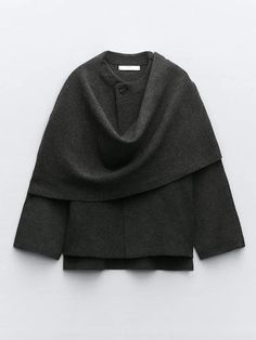 Color: Dark Gray, Beige, Gray, Black, Coffee; Size: S, M, L, XL Vintage Winter Fashion, Mantel Cape, Mode Zara, Skandinavian Fashion, Cardigan Design, Coat Women Fashion, Loose Cardigan, Knitted Cape, Scarf Women Fashion