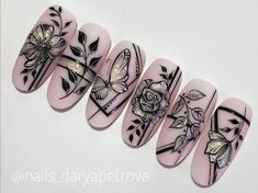 Quick Nail Art, 3d Nail Art Designs, Animal Nail Art, Funky Nail Art, Rose Nail Art, Nail Drawing, Airbrush Nails, Nail Art Designs Diy