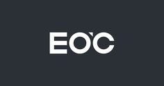 the eoc logo on a black background