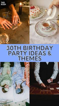 birthday party ideas and themes for the 30th birthday boy or girl, including teacups