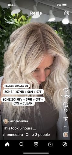 Shadow Root Blonde Redken Formula, Winter Blonde Shades Eq, Toner Vs No Toner Hair, Blonde Toner Shades Redken, Shades Eq Toner Formulas Root Smudge, Blonde Root Formula, Hair Color With Formula, Blonde Root Smudge Formula, Redken Shades Eq Formulas Blondes Root Tap