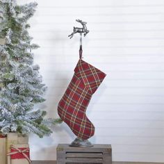 Galway Stocking Small - Your Western Decor Galway Christmas, Timeless Christmas, Plaid Christmas Stockings, Plaid Stockings, Vhc Brands, Christmas Plaid, Merry Christmas To You, Red Barns, Christmas Store