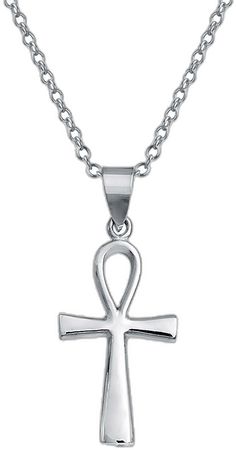 Ankh Egyptian, Egyptian Cross, Bling Necklace, Sterling Jewelry, Jewelry Sterling Silver, Necklace Size, Engraved Jewelry, Cross Pendant Necklace, Luxury Gifts