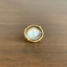 A perfect harmony of soft, subtly glowing greens and buttery yellow gold make for an irresistibly dreamy ring. 

18k yellow gold 
Sage moonstone 17mm x 15mm (11/16" x 9/16") Set Rings, Resize Ring, Perfect Harmony, Ring Fit