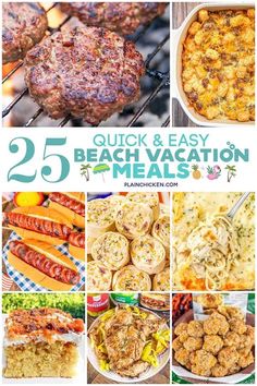 25 quick and easy beach vacation meals that are perfect for the whole family to enjoy