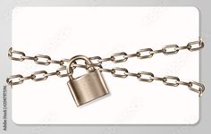 a chain with a padlock attached to it