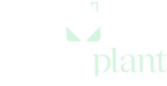 the plant logo is shown on a white background