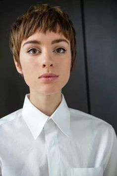 Short Hair Women 2023, Baby Bangs Pixie Cut, Short Hairstyles Fine, Taper Fade Haircut, Really Short Hair, Super Short Hair, Cute Hairstyles For Medium Hair, Funky Hairstyles, Very Short Hair