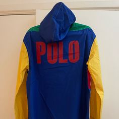 Medium Polo With Hood And Front Pouch Blue Outdoor Top With Adjustable Hood, Oxford Shirt Men, Jacquard Shirt, Polo Sport Ralph Lauren, Big Shirt, Polo Long Sleeve, Button Up Shirt Mens, Ralph Lauren Polo Shirts, Ralph Lauren Long Sleeve