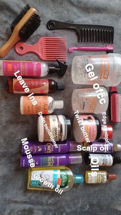 Cheap Natural Hair Products, Hair Styling Essentials, Good 4c Hair Products, Best Hair Care Products For Black Women, Good Products For 4c Hair, Got2b Spray On Natural Hair, Curly Products For 4c Hair, Good Gels For Curly Hair, 4c Hair Supplies