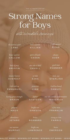 a baby's name is shown on the back of a poster for a newborn boy