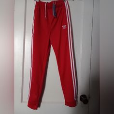 New! Adidas Kids Pants For Girls Size Large Color Red And White White Adidas Pants, Adidas Bottoms, Adidas Kids, Red Adidas, Kids Pants, Adidas Pants, White Adidas, Kids Bottoms, Red Color