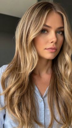 Vibrant Blonde Hair Transformations Ideas for Buttery Blonde with Textured Layers 💄 Blonde Balayage Haircut, Honey Blonde Hair With Dimension, Blond Money Piece On Blonde Hair, Long Dark Blonde Hair With Highlights, Layered Blonde Hair Long, Honey Blonde With Money Piece, Bronde Long Hair, Warm Blonde With Money Piece, Hair For Blondes