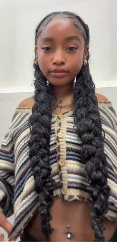 Protective Styles, Hairstyle Ideas, Hair Inspo, Cute Hairstyles, Hair And Nails, Braids, Hairstyles, Style Inspiration, Nails