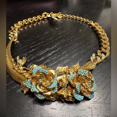 Brand New 24 Karat Gold Plated From Neiman Marcus Jose Maria Barrera Jewelry, Womens Jewelry Necklace, Neiman Marcus, Statement Necklace, Gold Plate, Plating, Brand New, Jewelry Necklaces, Women Jewelry