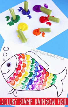 an easy and fun rainbow fish craft for kids