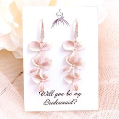 "Bridesmaid Gift, Orchid Flower Earrings, Rose Gold Necklaces, Birthstone Necklace, Personalized Sisters Gifts, Floral Bridal earrings Earrings length is 1.75\". Necklace is 16 + 2.5\" extender Bracelet is 6'+2.5\" extender stone : 1.3x1.3cm / 0.51x0.51 inch leaf : 0.5x1cm / 0.2x0.39 inch material : stone in bezel, rose gold plated over brass All items come wrapped individually in a ribboned gift box. Thank you for looking. Thanks for looking. ♥ ♥ ♥ ♥ ♥ ♥ ♥ ♥ ♥ ♥ ♥ ♥ ♥ ♥ ♥ ♥ Enter my boutique he Rose Gold Flower Bridal Earrings For Gifts, Rose Gold Flower Shaped Bridal Earrings For Gift, Rose Gold Bridal Earrings With Flower Shape As Gift, Rose Gold Bridal Earrings In Flower Shape As Gift, Rose Gold Flower Shaped Bridal Earrings, Delicate Rose Gold Earrings For Bridesmaid Gift, Gold Flower Earrings For Bridesmaids, Rose Gold Flower Shaped Wedding Earrings, Rose Gold Flower-shaped Wedding Earrings