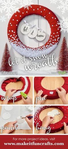 how to make a snowflake wreath for the christmas season with this step - by - step instructions