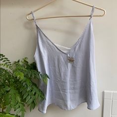 Free People Nwt Periwinkle Cami With White Lace Insert. Never Been Worn! Lavender Summer Vacation Top, Casual Cami Sleep Top, Casual Sleep Cami Top, Summer Sleep Camisole Tops, Blue Summer Sleep Top, Lavender V-neck Top For Vacation, Lavender Summer Top For Vacation, Lavender Summer Tops For Vacation, Purple Cami Tops For Loungewear