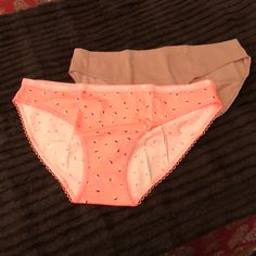 New Victoria Secret Panties Xl Bikini Style,Selling Two For The Price Listed Feminine Seamless Pink Bottoms, Victoria's Secret Seamless Pink Bottoms, Victoria's Secret Pink Seamless Bottoms, Vs Lingerie, Black And White Logos, Black Seamless, Lace Thong, Bras And Panties, Blue Lace