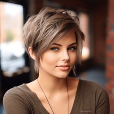 73 Cute Short Layered Haircut Ideas Edgy Pixie Cuts For Fine Hair, Cut Hairstyles, Hairstyles Trendy, Angled Bob, Short Hair Trends, Awesome Hair, Edgy Short Hair, Short Layered Haircuts