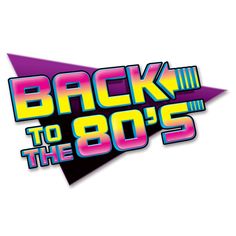 the back to the 80's logo