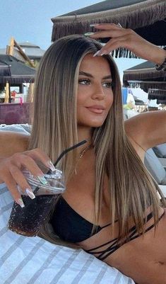 Blonde Summer, Dark Ombre, Summer Hair Highlights For Brunettes, Highlights Ombre, Summer Blonde Hair, Black Hair Balayage, Highlights For Brunettes, Summer Hair Highlights