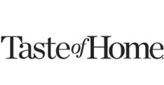 the taste of home logo on a white background