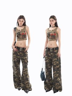 SIZE Trouser length waistline Hip circumference Leg circumference S 105 74 102 60 M 106 76 106 62 L 107 78 110 64 Size: S M LColor classification: camouflageThickness: RegularTrouser length: Long pantsWomen's pants type: wide-leg pantsMaterial composition: Other materials Military Camouflage Jeans With Cargo Pockets, Military Cargo Style Camouflage Jeans, Military Camouflage Cargo Jeans, Camouflage Military Cargo Jeans, Combat Style Summer Cargo Pants With Pockets, Combat Style Cargo Pants With Pockets For Summer, Camouflage Bottoms With Pockets For Summer, Camouflage Cotton Jeans With Pockets, Summer Military Pants With Cargo Pockets