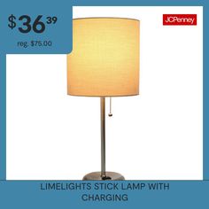 a lamp with a price tag for $ 28 99 on the bottom and an image of a