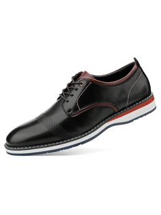 Negro  Collar    Zapatos Oxford y Derby Embellished Black Oxford Lace-up Shoes With Plain Toe, Black Oxford Lace-up Shoes, Business Oxford Lace-up Shoes With Textured Sole, Black Low-top Oxford Lace-up Shoes, Lace-up Oxford Shoes With Rubber Sole, Business Lace-up Shoes With Textured Sole In Oxford Fabric, Black Low-top Lace-up Shoes, Business Low-top Oxfords With Brogue Detailing, Low-top Oxford Lace-up Shoes For Business