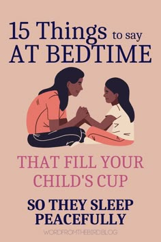 Bedtime battles turned to wonderful memories. Read more about what you can say to fill up your childs cup and make bedtime peaceful. Life Skills Kids, Positive Affirmations For Kids, Education Positive, Sleep Peacefully, Affirmations For Kids