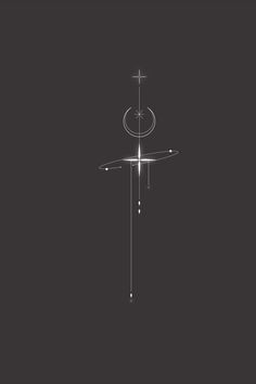 a cross is shown in the middle of a dark background