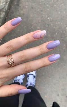 Light Purple Nails, Nails For Wedding, Emerald Nails, Purple Acrylic Nails, Lilac Nails, Nails Y2k, Lavender Nails