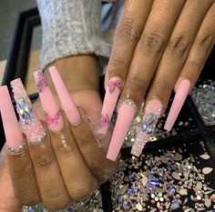 Freestyle Nails, Ocean Outfits, Da Brat, Vibrant Nails, Cute Acrylic Nail Designs, Fall Acrylic Nails