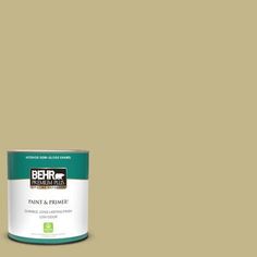 a can of behr paint on a white background