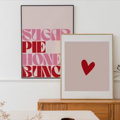 cute prints, retro prints, aesthetic prints, pink prints Sugar Pie, Valentine Print, Love Print, Printed Items, Honey, Valentines Day, Pie, Digital Prints, Valentines