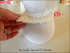 How To Make An Adorable Sock Snowman! - My Humble Home and Garden Diy Snow Man, Sweater Diy