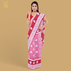 Experience the exquisite charm of Khinkhwab's Bandhani Banarasi saree. This beautiful piece effortlessly combines rich sophistication with comfort, making it an ideal all-weather attire. Elevate your style with this timeless creation. Bandhani Sarees, French Rose, Bandhani Saree, Banarasi Saree, Georgette Fabric, Banarasi Sarees, Georgette Sarees, Sheer Fabrics, Festive Season