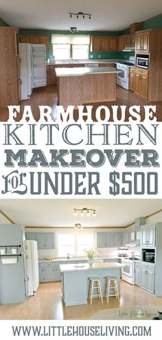 the kitchen makeover is under $ 500