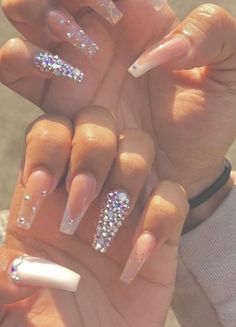 Makeup Nails Designs, Birthday Nails, Coffin Nails Designs, Bling Nails, Dope Nails, Gorgeous Nails, Love Nails